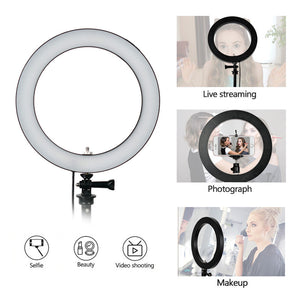 Dimmable LED Ring Light 8.6 inch Camera Ring light Tripod Stand