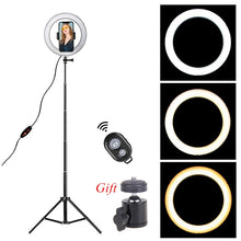 Load image into Gallery viewer, Dimmable LED Ring Light 8.6 inch Camera Ring light Tripod Stand