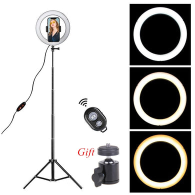 Dimmable LED Ring Light 8.6 inch Camera Ring light Tripod Stand