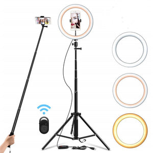 Dimmable LED Ring Light 8.6 inch Camera Ring light Tripod Stand