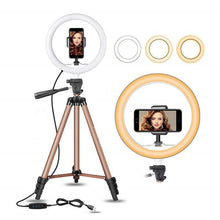 Load image into Gallery viewer, Dimmable LED Ring Light 8.6 inch Camera Ring light Tripod Stand