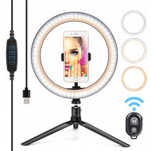 Load image into Gallery viewer, Dimmable LED Ring Light 8.6 inch Camera Ring light Tripod Stand