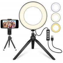 Load image into Gallery viewer, Dimmable LED Ring Light 8.6 inch Camera Ring light Tripod Stand