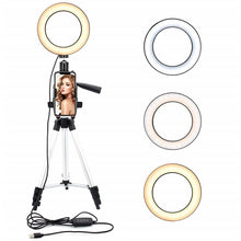 Load image into Gallery viewer, Dimmable LED Ring Light 8.6 inch Camera Ring light Tripod Stand