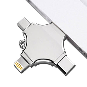 USB Flash Drive For iPhone X/8/7 Plus/6/6s/5/SE ipad Metal DJ Pendrive HD Memory Stick 16G 32G 64G 128GFlash Driver